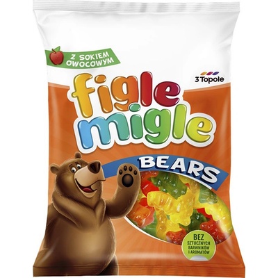 Figle Migle gumové cukríky Medvedík 80 g