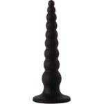 X-Men Лепящо се дилдо с топчета - Butt Plug "KOMS BLACK ANAL" 20 cm