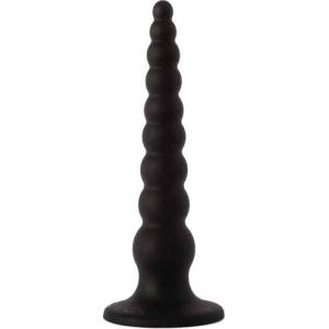 X-Men Лепящо се дилдо с топчета - Butt Plug "KOMS BLACK ANAL" 20 cm
