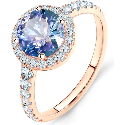 SAVICKI Годежен пръстен This is Love: розово злато, танзанит