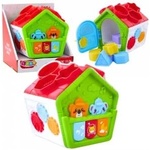 LEAN Toys Interactive Educational Sorter House for Toddlers Green