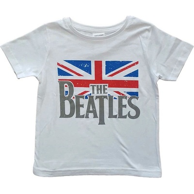 The Beatles Logo & Vintage Flag biela