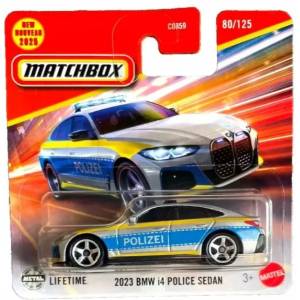 Mattel Matchbox: количка - 2023 BMW i4 полицейски седан (JBR00)