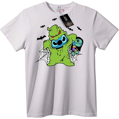 NOONEBRAND Тениска Halloween Мумия Stitch - XL, White