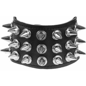 Black & metal Гривна Шипове 3 - веган - bwz-685