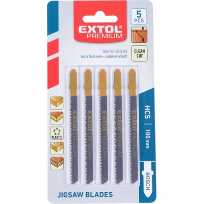 Extol Premium 8805001 plátky do přím.pily 5ks, 75x25mm