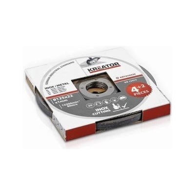 Rezný kotúč Kreator KRT070420 125mm, 6ks