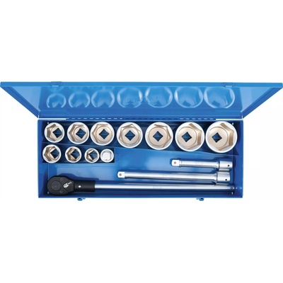 Gola sada BGS-15K 1" 36 ÷ 80 mm v plechovej kazete Sada 15 dielov BGS 1210