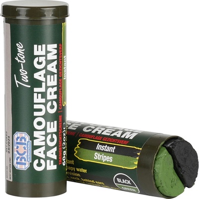 Kamuflážne farby na tvár BCB Stick 60 g čierna zelená