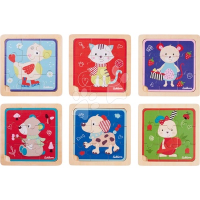 Eichhorn puzzle zvieratká Lift Out Puzzle Friends 10 dielov 6 druhov