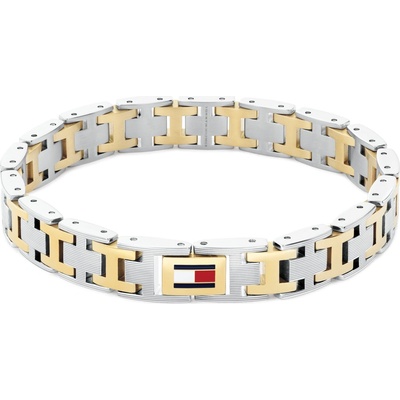 Tommy Hilfiger Ocelový bicolor náramek pro muže H-Link 2790683