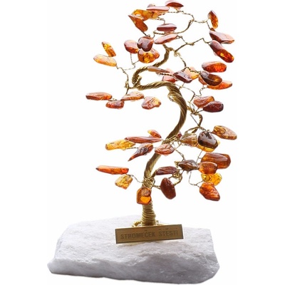 Nefertitis Stromeček štěstí jantar B0 NF5556 - cca 14 cm