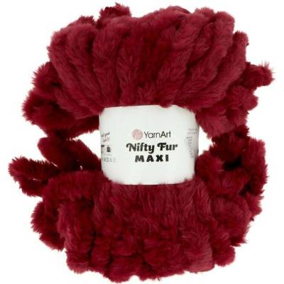 Yarnart Nifty Fur Maxi 6705 vínově červená