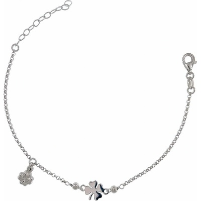 INFINITYSILVER Stříbrný náramek se čtyřlístky NB4816416+