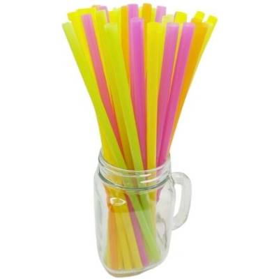 GoDan Plastová brčka slámky 7 × 280 mm neon 250 ks – Zbozi.Blesk.cz