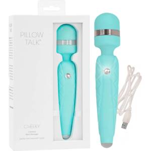 Pillow Talk Cheeky Wand - вибратор масажор акумулаторен - тюркоаз