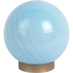 Leitmotiv Светлосиня настолна лампа със стъклен абажур (височина 17 cm) Summer Globe - Leitmotiv (LM2265LB)