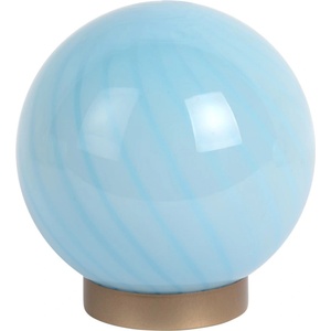 Leitmotiv Светлосиня настолна лампа със стъклен абажур (височина 17 cm) Summer Globe - Leitmotiv (LM2265LB)