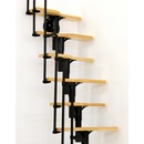 Minka Twister Black Mlynářské schody dřevo buk pro výšku do 294cm