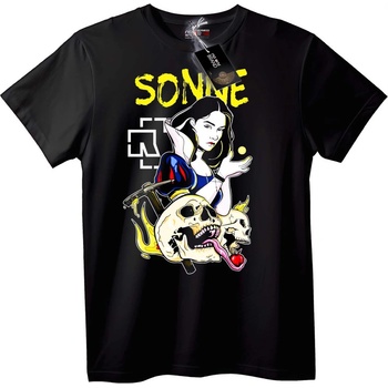 NOONEBRAND Тениска Rammstein Sonne Кралица вампир - M, White