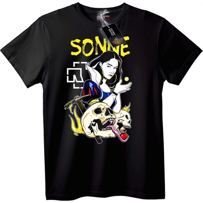 NOONEBRAND Тениска Rammstein Sonne Кралица вампир - M, White
