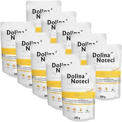Dolina Noteci Premium Junior Small Breed Chicken Gizzards & Veal Liver 10 x 100 g