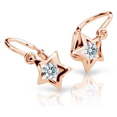 Cutie Jewellery Zlate detské náušnice C1942R-White