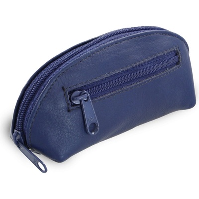 Klíčenka Arwel dvouzipová kožená modrá 619-0367-97 – Zboží Dáma