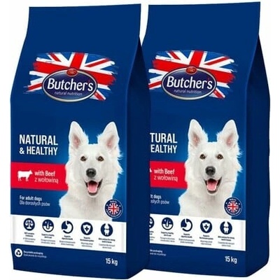 Butcher's Blue s hovädzím mäsom 2 x 15 kg