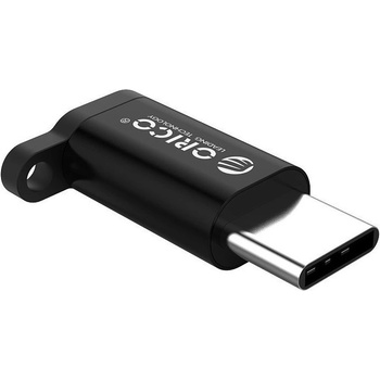 ORICO Адаптер от microUSB женско към USB-C мъжко за мобилни устройства с USB-C порт - Orico USB-C Male to MicroUSB Female Adapter (черен) (CBT-MT01-SV-BP)