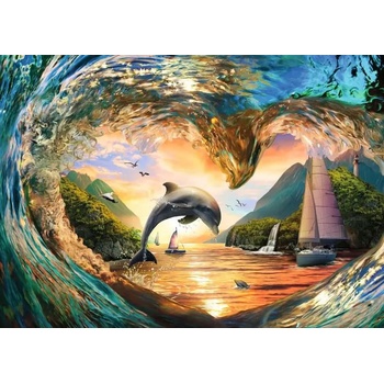 Ravensburger - Puzzle Sunset Splash - 1 000 piese
