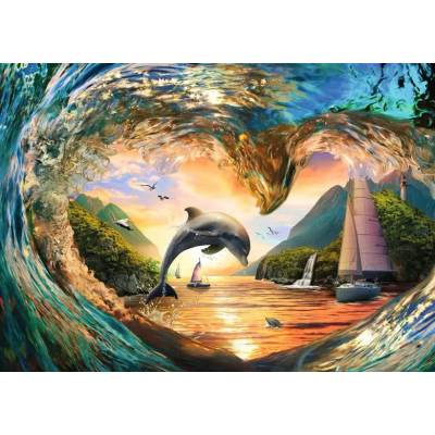 Ravensburger - Puzzle Sunset Splash - 1 000 piese
