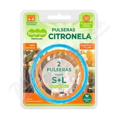 Bacterisan Repelent.náramok s citronelou S+L 2ks
