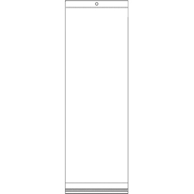 Prima-obchod PP sáček s lepicí klopou a závěsem 12x30 cm transparent 100 ks