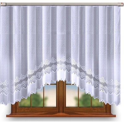 Hotová záclona 160x300 ZÁCLONY biela farba 017173