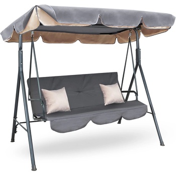 Aga Zahradní houpačka MAJKA tmavě šedá