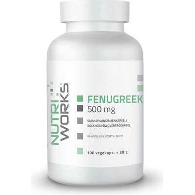 NutriWorks Fenugreek 500 100 kapslí