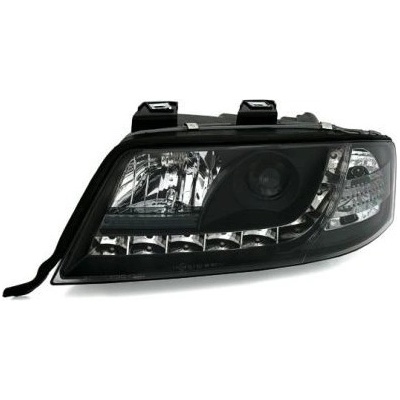Sonar Кристални фарове за Audi A6 (1997-2001) / Allroad 1999-2005 с дневни светлини - черни