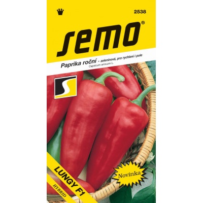 Semo Paprika zeleninová sladká F1 - Lungy F1 na pole i k rychlení 15s