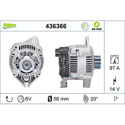 VALEO Alternátor VA 436366