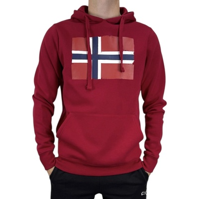 Norway COTTON FLEECE pánska mikina 129443 Bordeaux