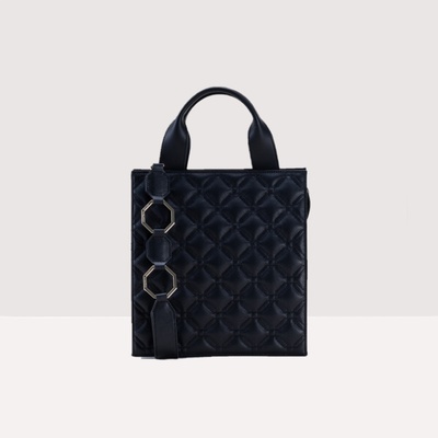 Anna Virgili IRENE ELEGANCE kožená kabelka BLACK ANWHIREMPUF 001