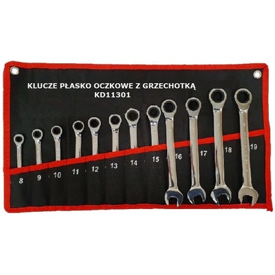 Kraft & Dele sada ráčnových očkoplochých klíčů 12 ks KD11301