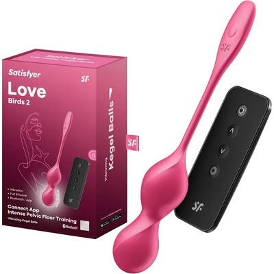 Вибриращи вагинални топчета с дистанционно, смарт - Love Birds (SATISFY458)