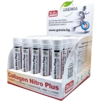 Grewia COLLAGEN NITRO PLUS - Gluсоѕаmіnе + Сhоndrоіtіnе + MSM + L-Lysine [30 x 25 мл]