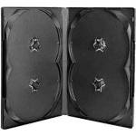  DVD-BOX 14 mm Четворна черна за DVD - в кашон 100 броя