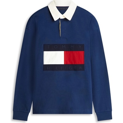 Tommy Hilfiger Tommy FlagRugby Polo Sn62 - Carbon Navy