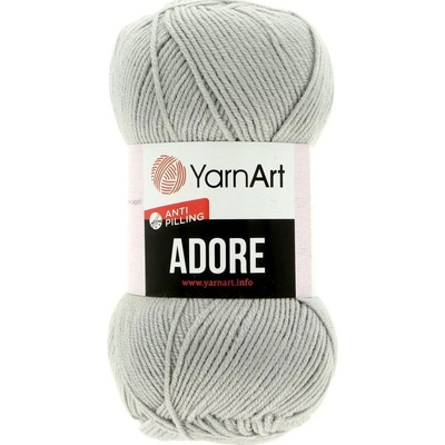 YarnArt Adore 346 svetlá sivá