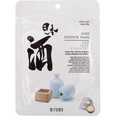 MITOMO Хидратираща маска за лице с екстракт от Саке (4582419531857)