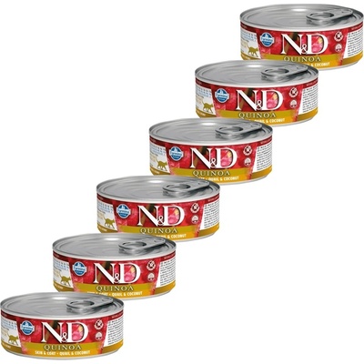 N&D Cat QUINOA Adult Quail & Coconut 6 x 80 g